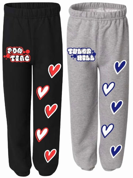 Grafitti Hearts Sweatpants