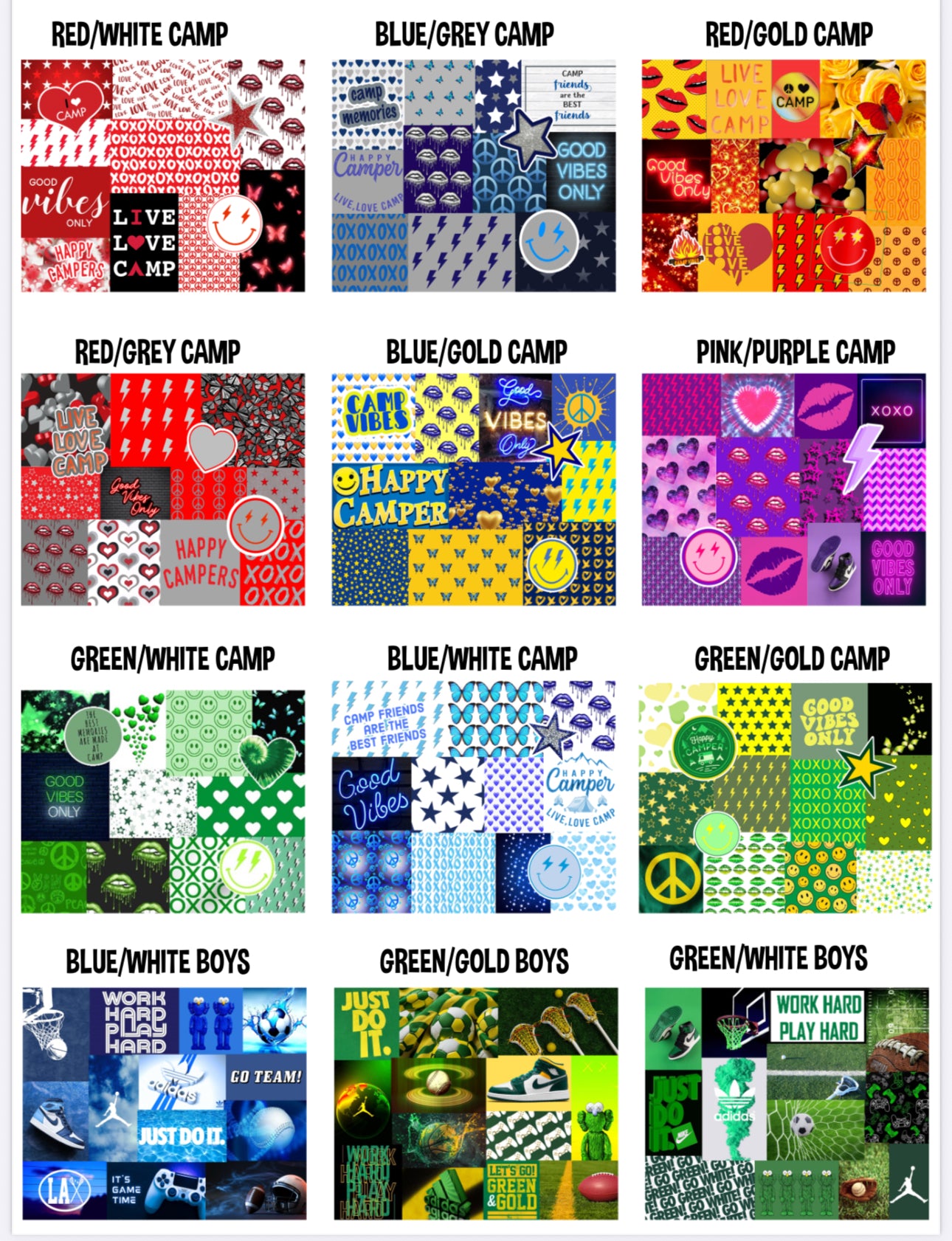 Camp Color Themed Lockbox