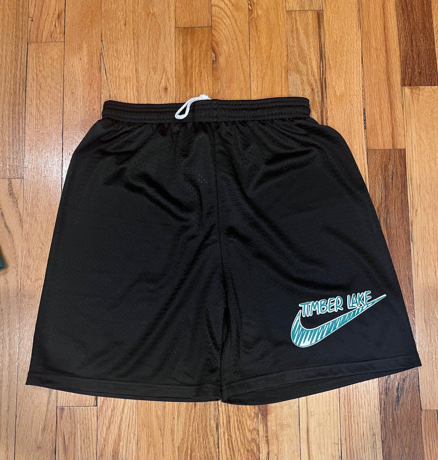 Scribble Check Mesh Shorts