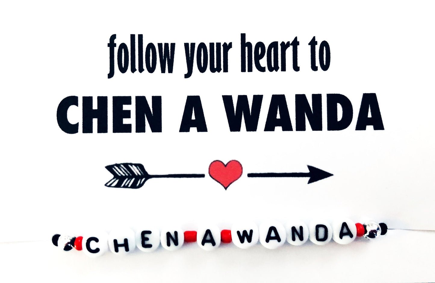 Single Strand �Follow Your Heart� Bracelet Card