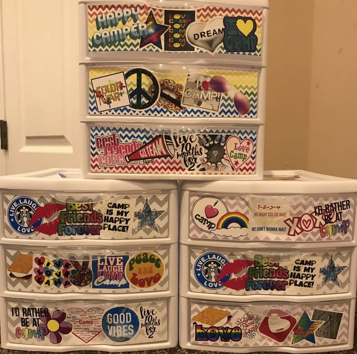 Decoupage Medium Drawers