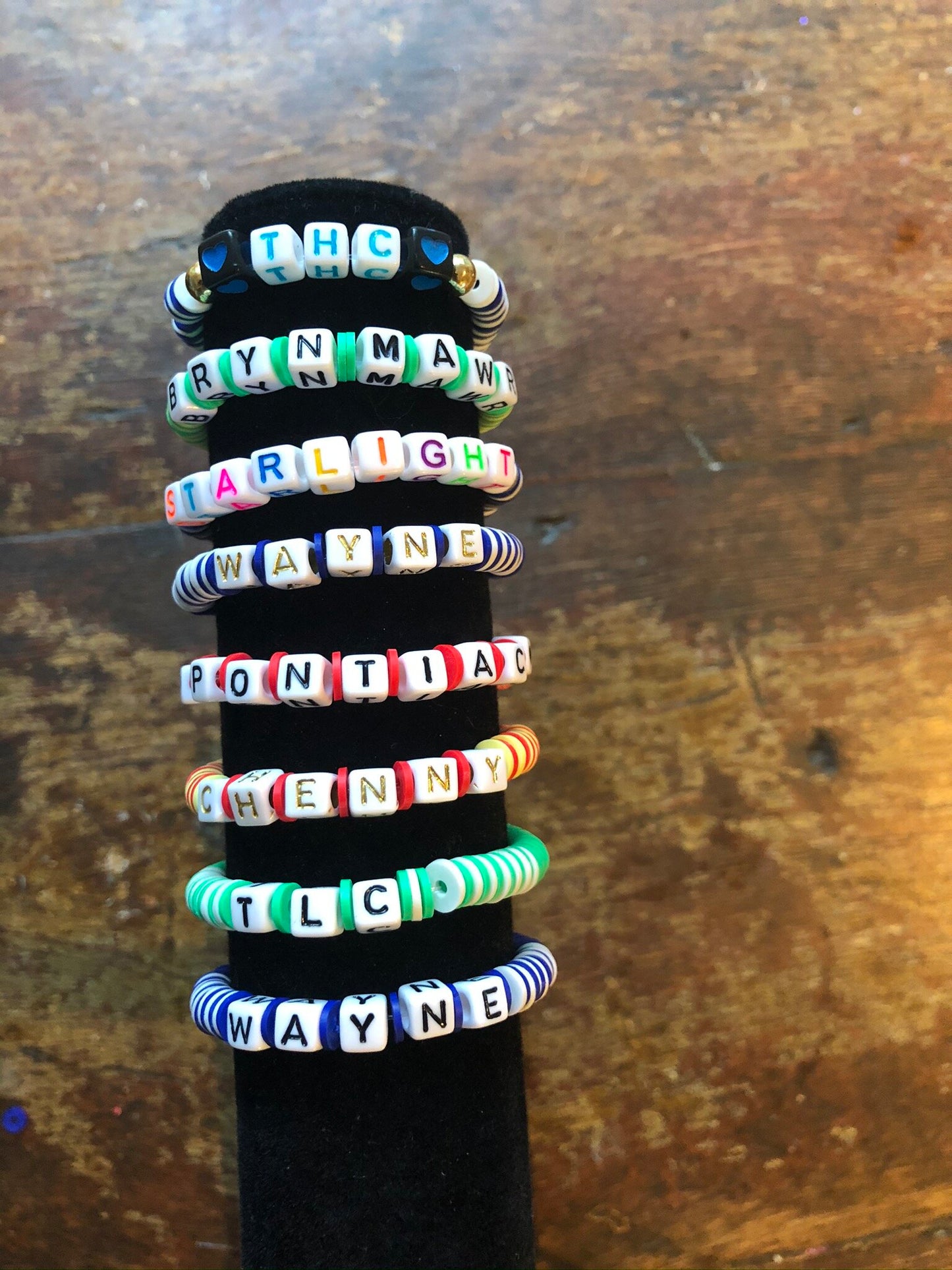 Camp Name Bracelets