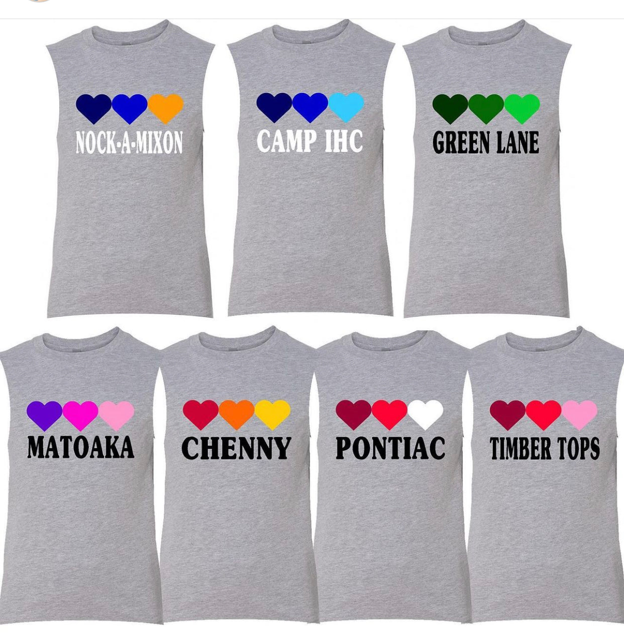 Triple Heart Cut Tank