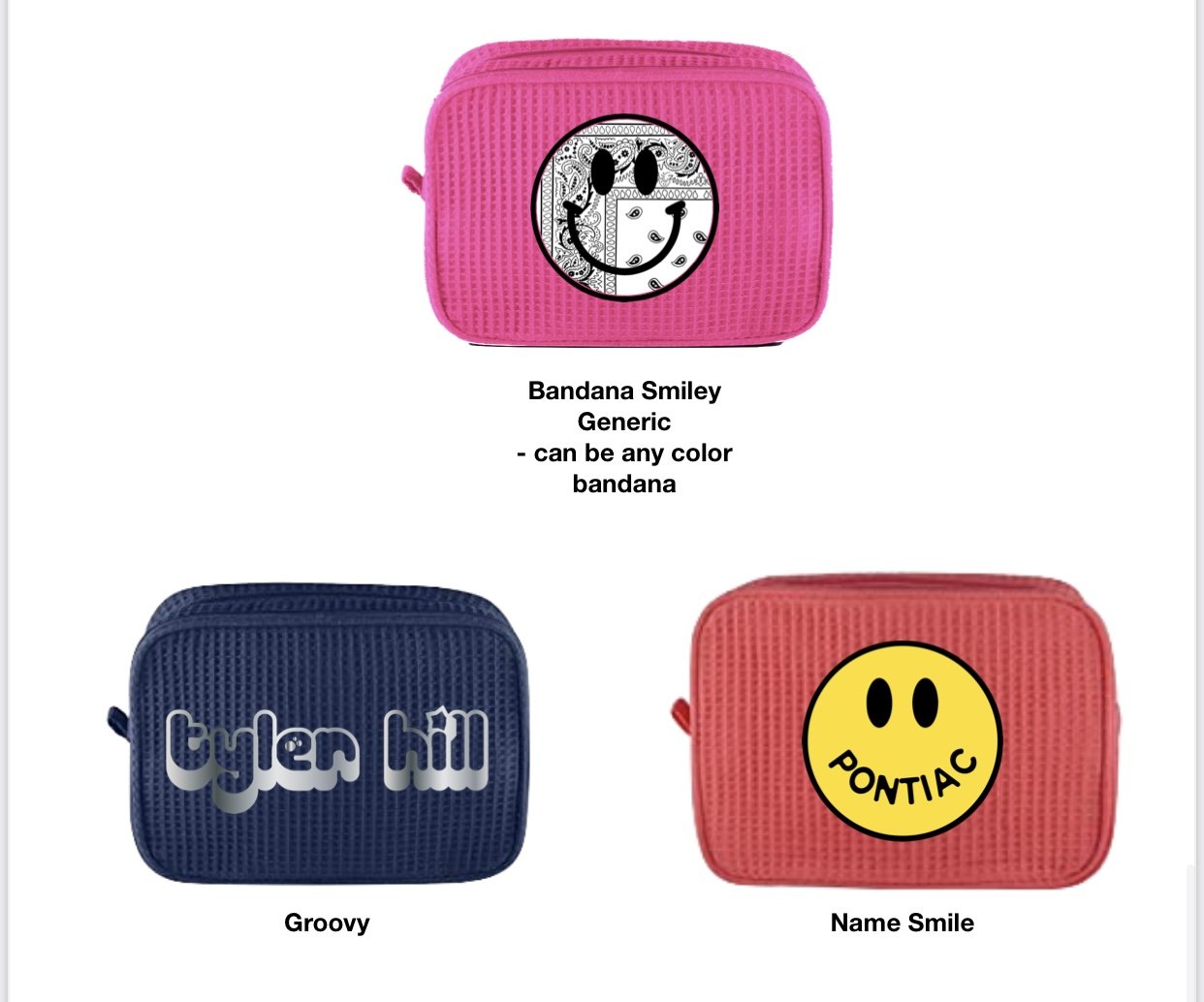 Waffle Cosmetic Case