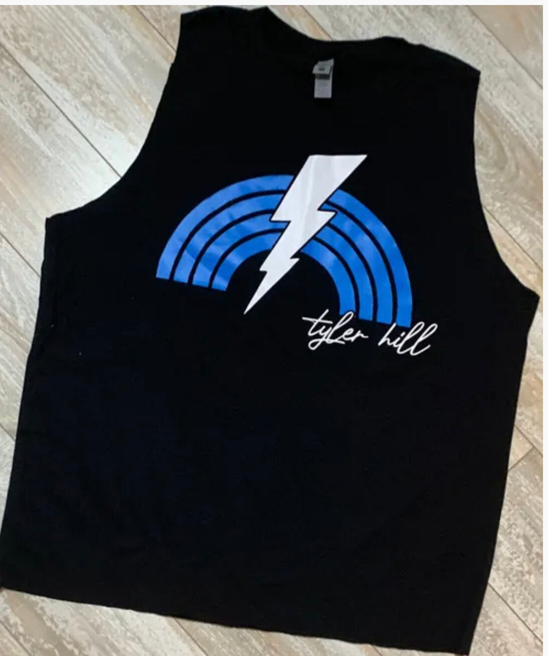 Rainbow Bolt Muscle Tee-CD