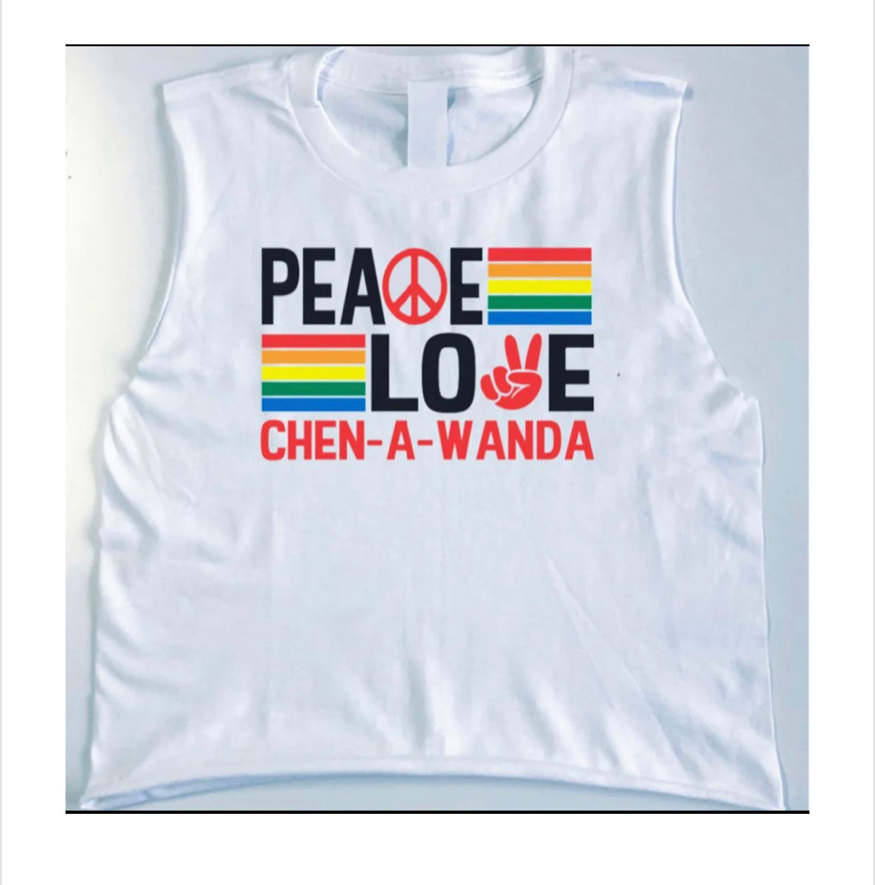 Peace love camp tank