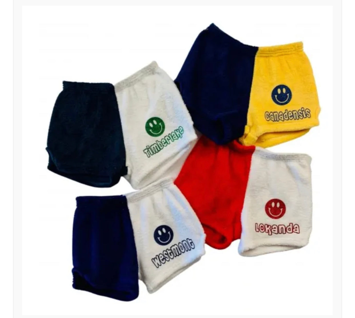 Two tone pajama shorts
