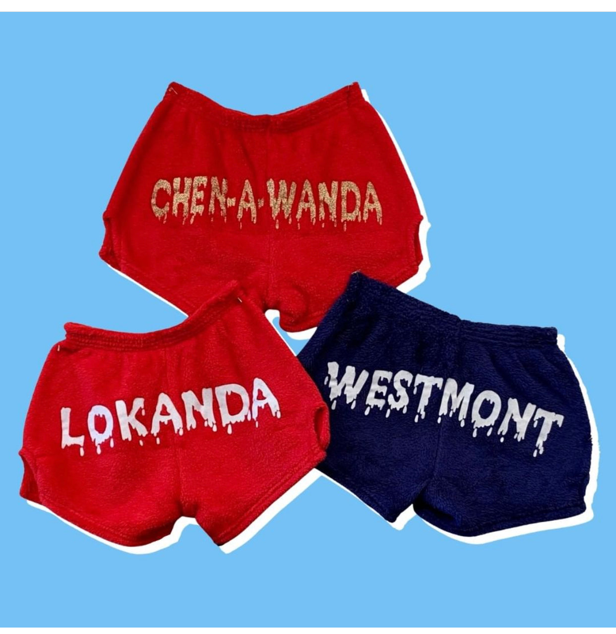 Drippy pajama shorts