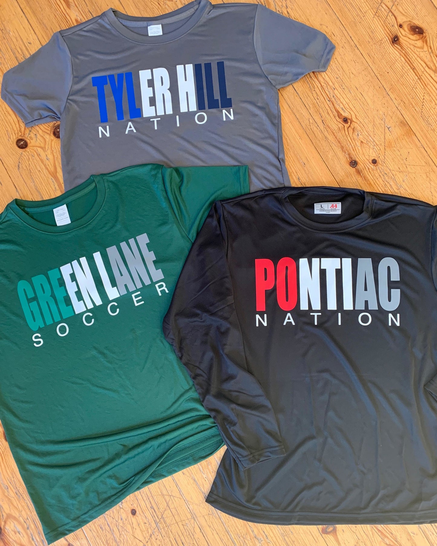 Three Color Camp Name Dri-Fit