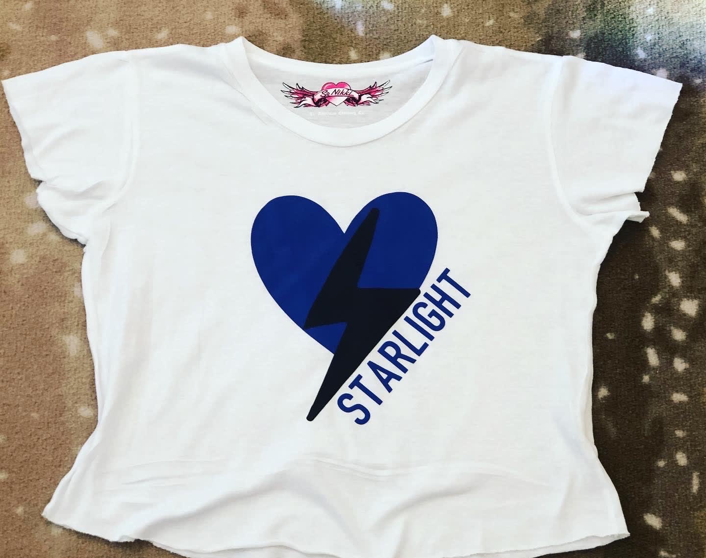 Heart Bolt Cropped Tee