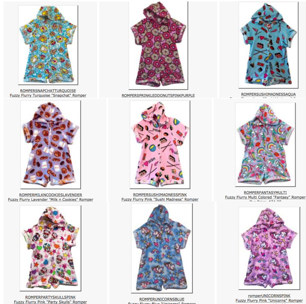 Fuzzy Romper (Love and Kisses)