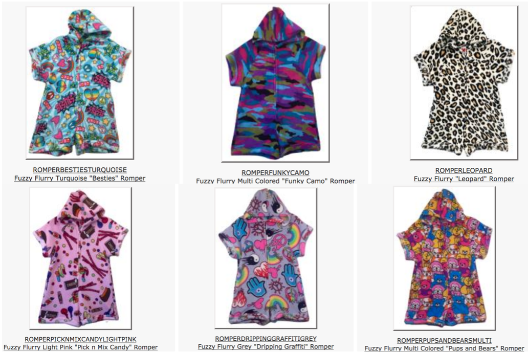 Fuzzy Romper (Love and Kisses)