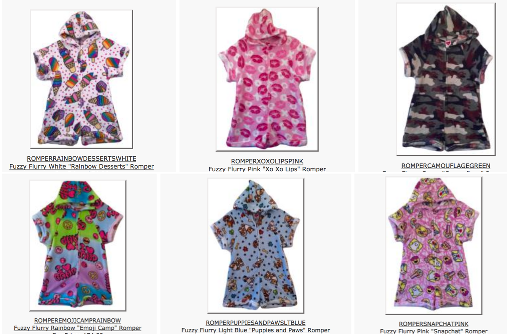 Fuzzy Romper (Love and Kisses)