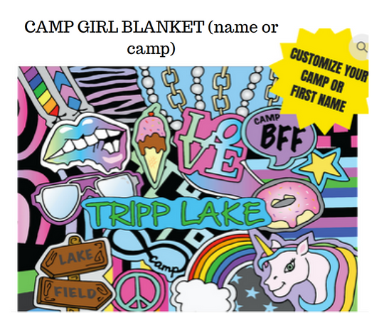 CAMP GIRL BLANKET (Name or Camp)