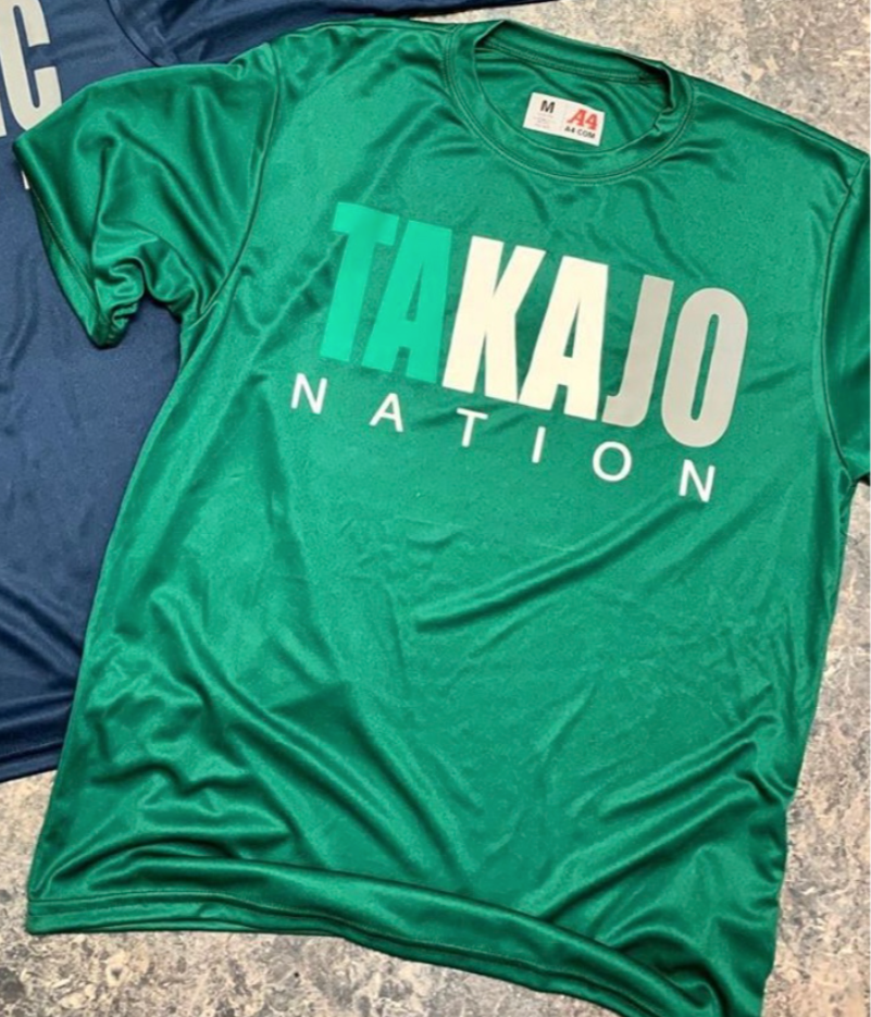 Three Color Camp Name Dri-Fit Tee