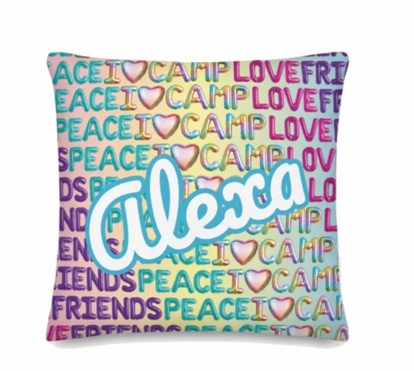 Pillow-Balloon Letter Camp Pillow(Autograph or Throw)