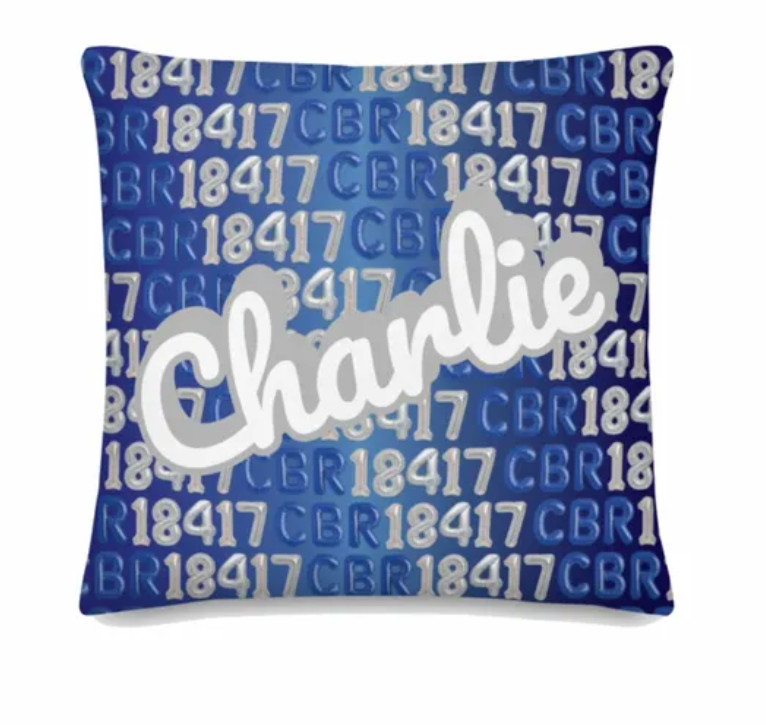 Pillow-Balloon Letter Camp Color Pillow (Autograph or Throw)