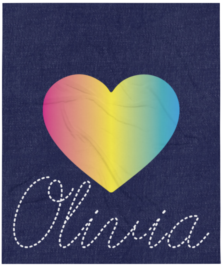 Love Stitch Name Blanket