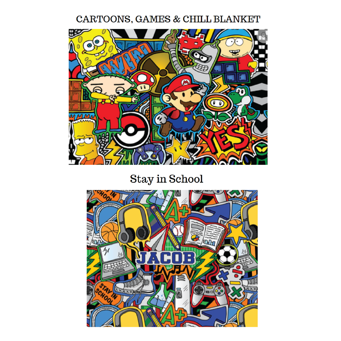Boy Blankets (14 Designs)