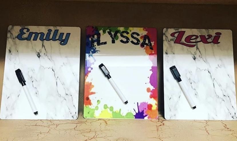 SPLATTER OR MARBLE DRY ERASE BOARD