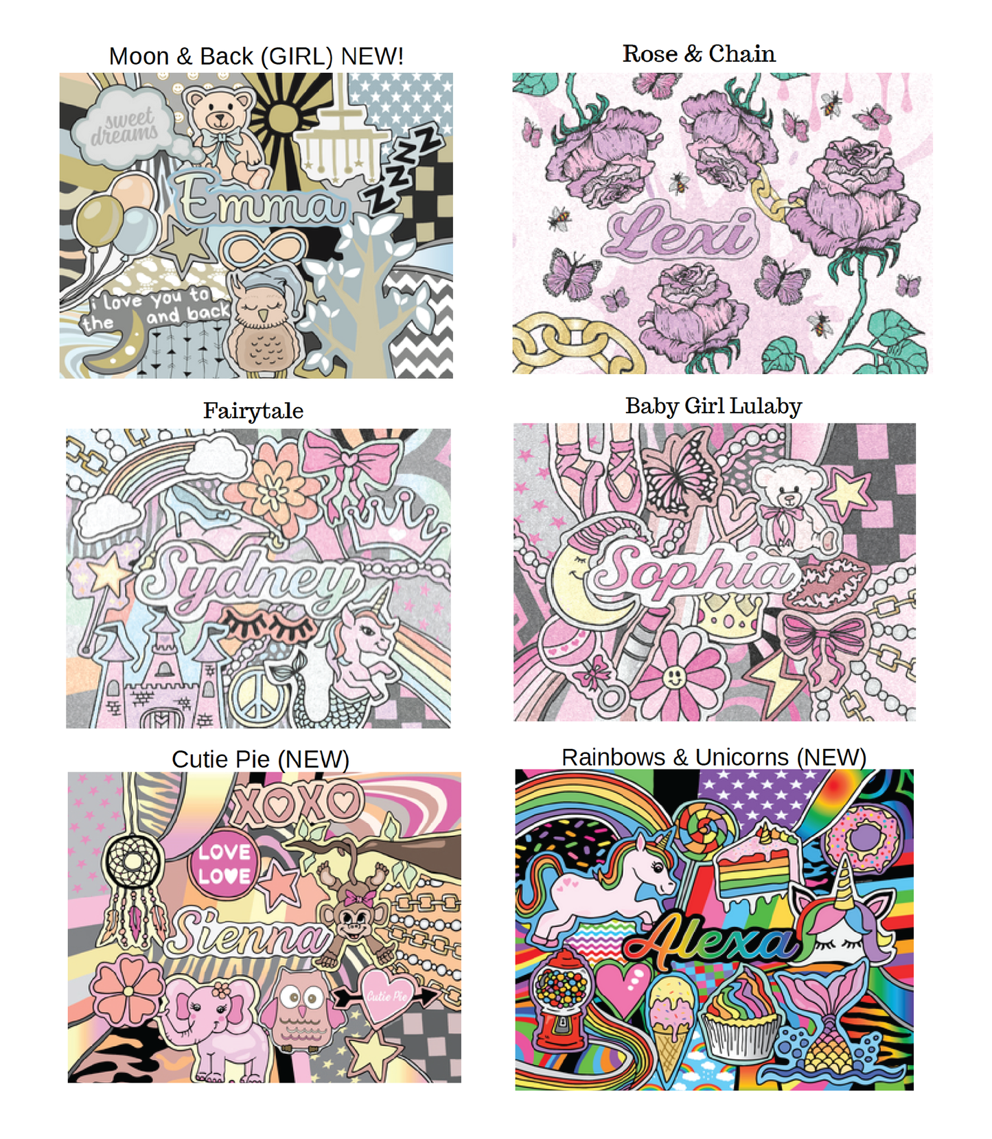 Girl Blankets (23 Designs)