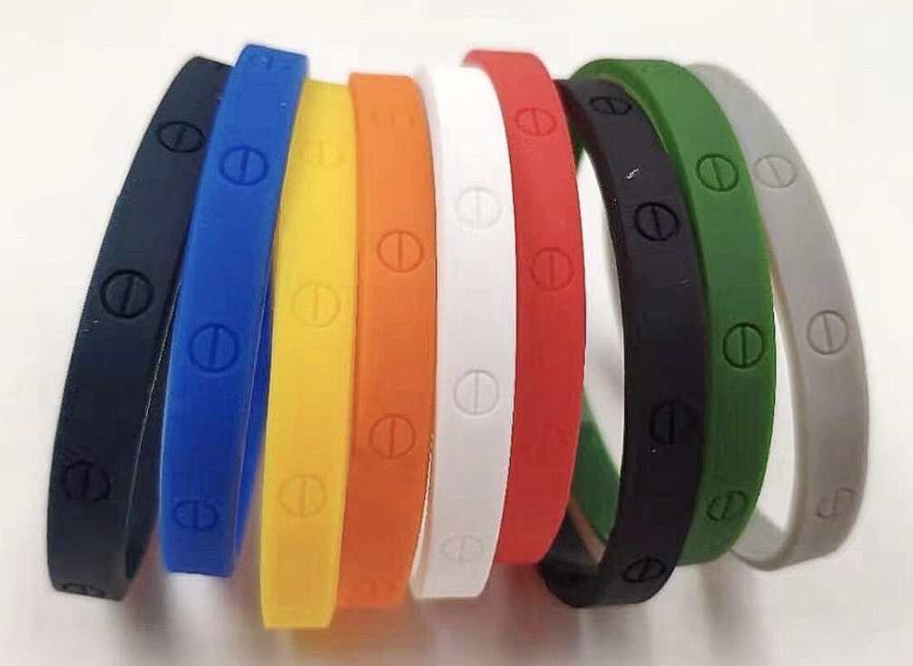 Rubber Love Bangle (9 Colors)