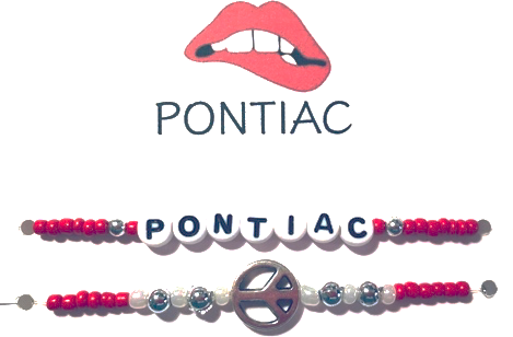 Double Strand �Lips� Bracelet Card