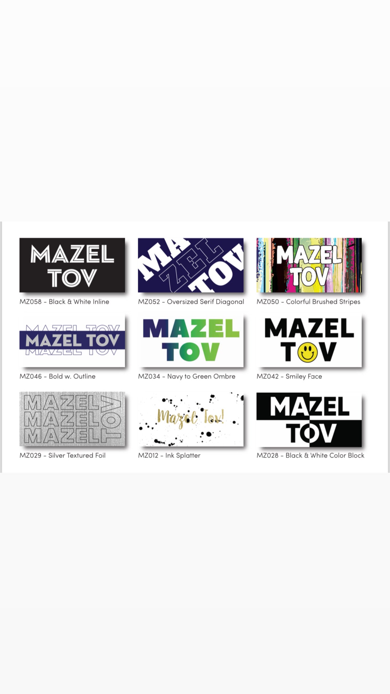 Mitzvah Cards