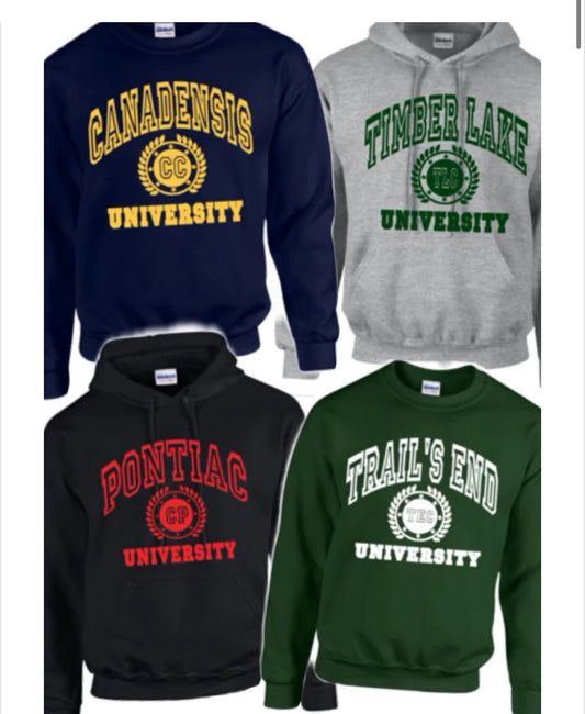Camp University Crew or Pullover