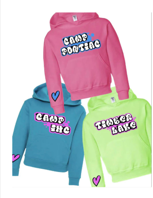Neon Tag Pullover Hoodie