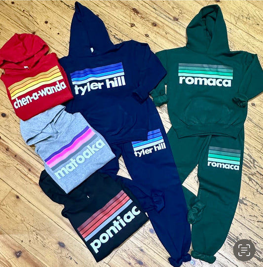 Camp Striped Traditional Hoodie