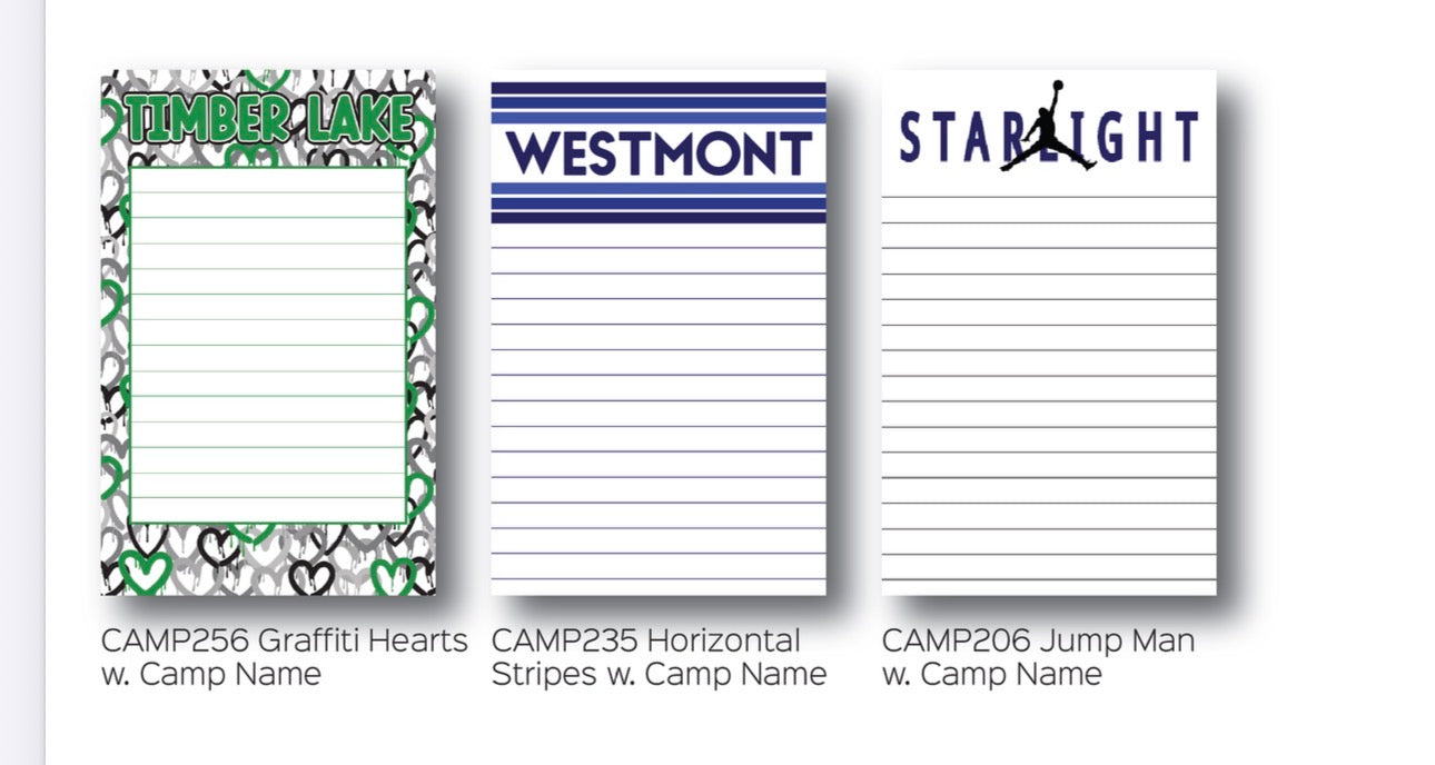 Camp Name Stationary