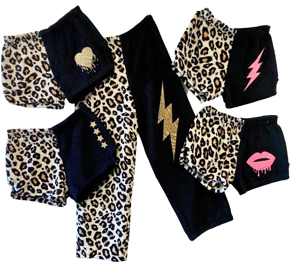 Leopard Loungewear - Pants or Shorts