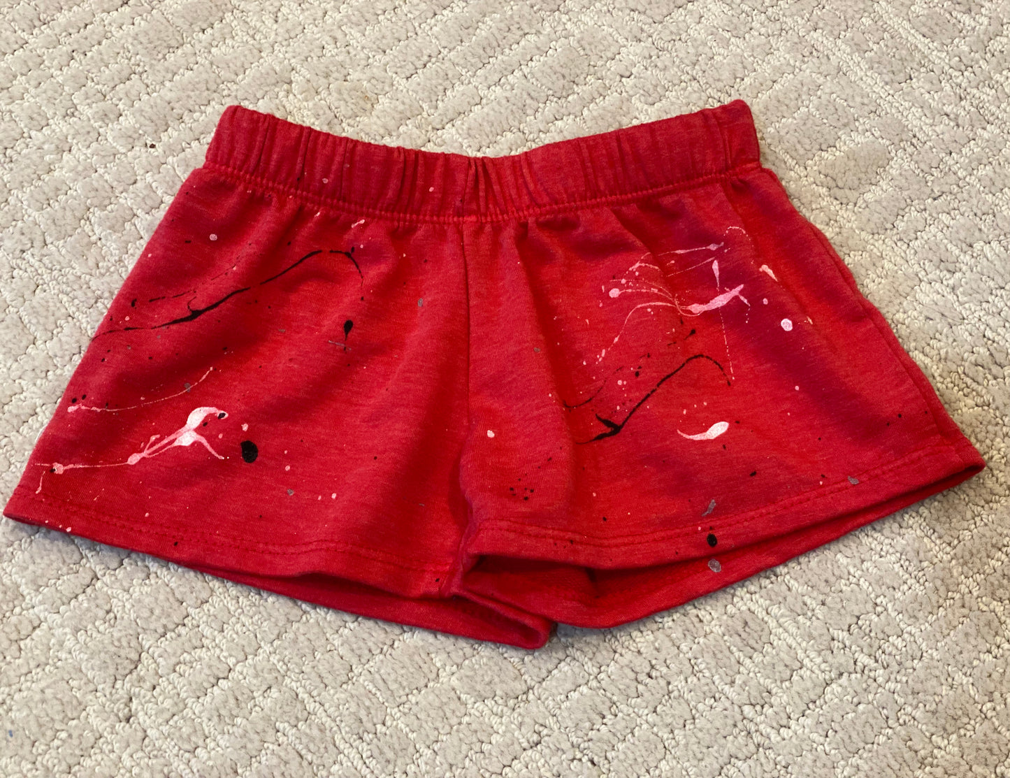 Red Splatter Shorts