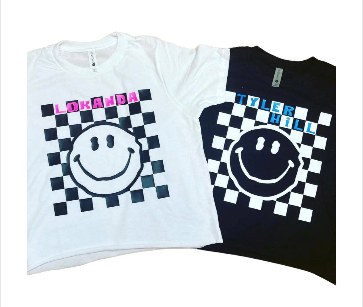 Checkered Smile Tank or T-Shirt