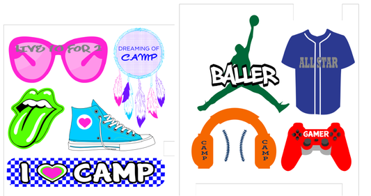 CAMP DECAL SHEET (5x5)