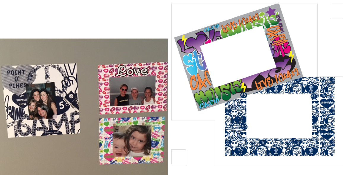 DECAL FRAMES (6x8, fits 4x6 pic)