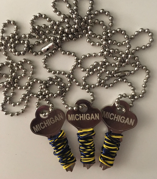 WIRE College/Camp Karma Key Necklace